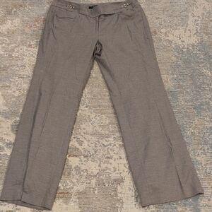 White House Black Market Gray Dress Pants with Subtle Texture